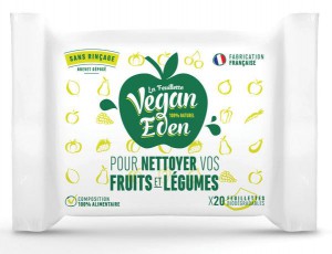 lingettes pour nettoyer fruits et légumes