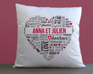 coussin personnalisé