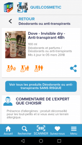 application cosmétiques